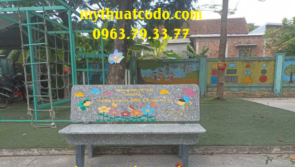 Ghế đá lưu niệm đá granite