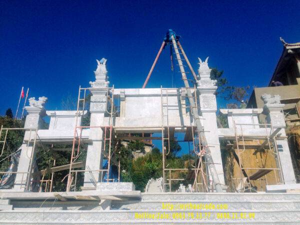 Thi công và lắp đặt hệ thống Đá bậc cấp, lan can, cổng Chùa tại Khu du lịch Bà Nà Hills – Đà Nẵng