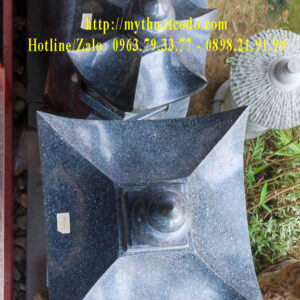 Đèn đá Granite đen Huế đánh bóng - 86cm x 39cm
