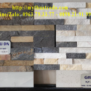 Đá ghép 2 màu ĐN (đá que) 10cm x 50cm