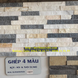 Đá ghép 4 màu (đá que ghép 4 màu) 10x50cm