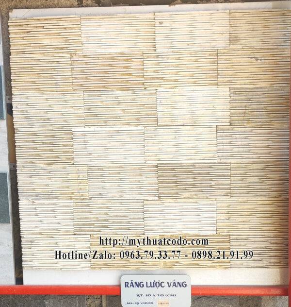 Đá răng lược vàng 10cm x 20cm
