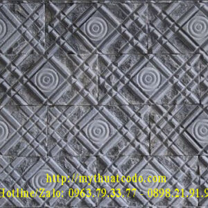 Đá xoáy hoa đen 10cm x 20cm