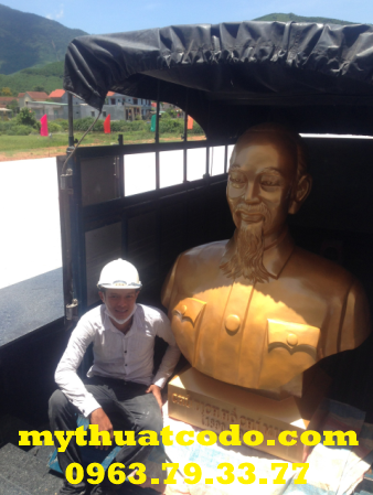 Tượng chân dung Chủ Tịch Hồ Chí Minh-HCM01 - Ảnh 2