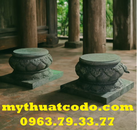 Đế táng đá kê cột nhà rường