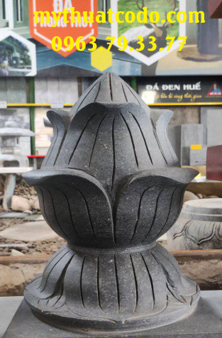 Hoa sen đá granite đen