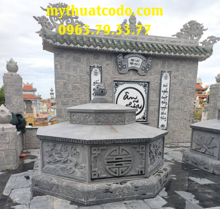 Lăng mộ đá granite đen