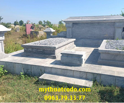 Lăng mộ đá granite đen