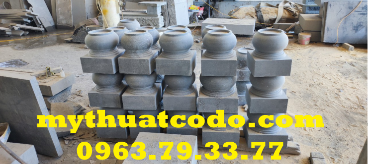 Đế kê cột đá tự nhiên chạm khắc tinh xảo