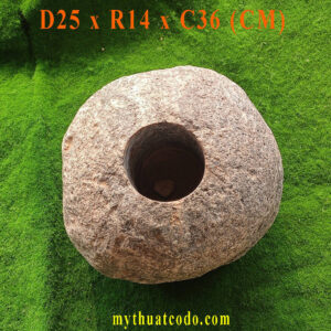 Mỹ thuật Cố Đô cung cấp bình hoa đá cuội, bình hoa đá trồng cây, bình hoa đá để bàn