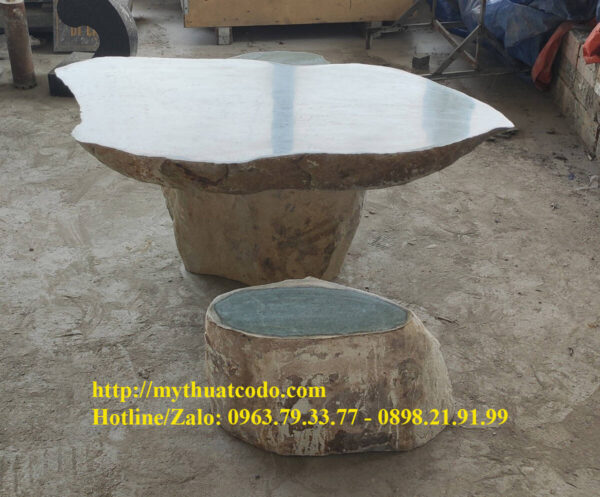 Bộ bàn ghế Đá tự nhiên - BGD6