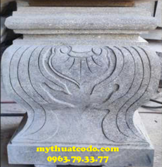 Đế táng đá kê cột nhà rường