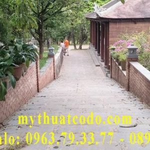 Đèn đá Granite đen Huế-40x32cm