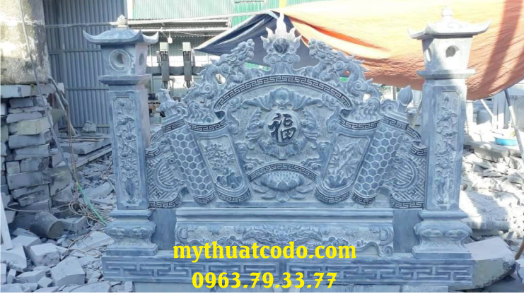 Bình phong đá granite