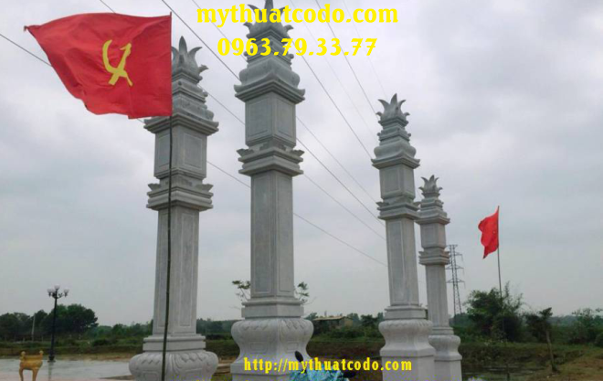 Cổng đá granite mỹ nghệ