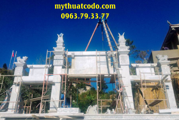 Cổng đá granite mỹ nghệ