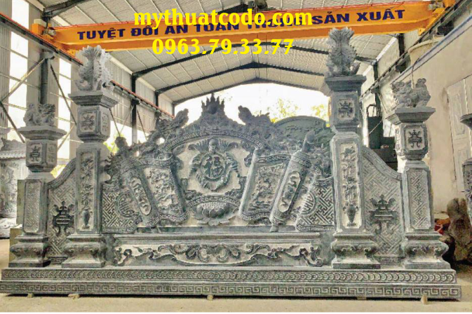 Bình phong đá granite