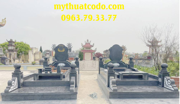 Lăng mộ đá granite đen